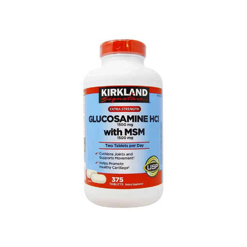 kirkland-signature-extra-strength-glucosamine-hci-1500mg-with-msm-1500mg-375-tablets