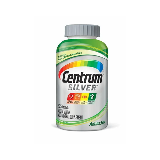 Centrum Silver Multivitamin for Adults 50 Plus, Multivitamin/Multimineral Supplement with Vitamin D3, B Vitamins, Calcium and Antioxidants – 325 Tablets
