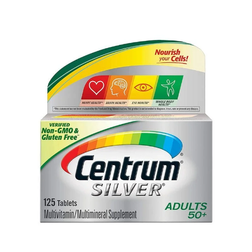 Centrum Silver Multivitamin for Adults 50 Plus, Multimineral Supplement, 125 Ct