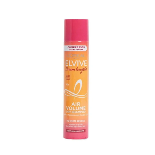 Loreal Paris Elvive Dream Length Air Volume Dry Shampoo with Vitamins & Castor Oil 200ml