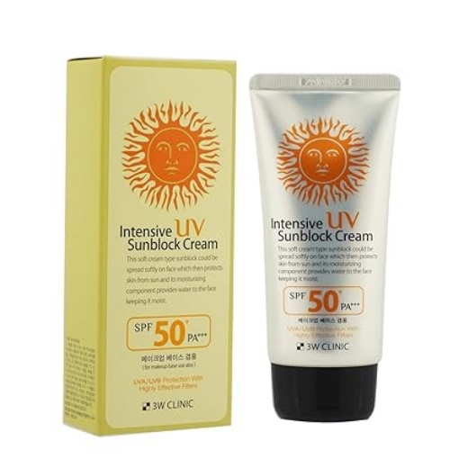 3W Clinic Intensive UV Sunblock Cream SPF50+ Pa+++ - 70ml