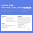 EQQUALBERRY Swimming Pool Toner 300ml