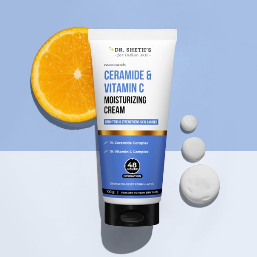Dr Sheth’s Ceramide & Vitamin C Moisturizing Cream50g