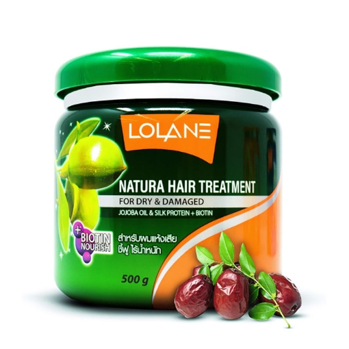 Lolane Jojoba Oil And Silk Protein Natural Hair Treatment 500g