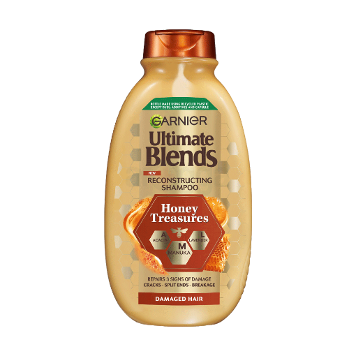 Garnier Ultimate Blends Honey Treasures Reconstructing Shampoo for Damaged Hair (400 ml)