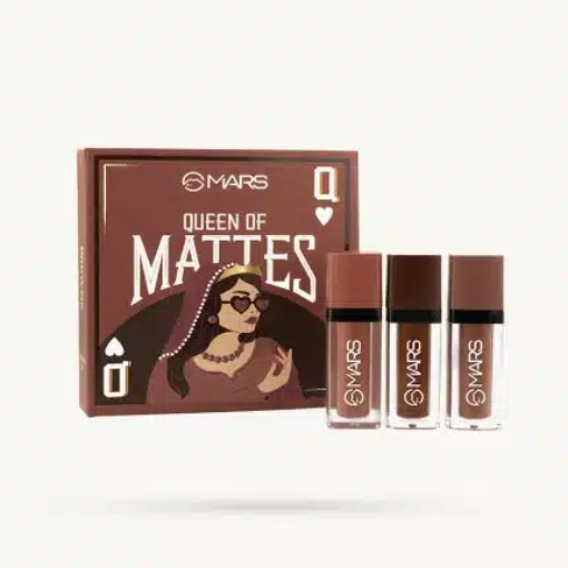 MARS Queen of Mattes Set of Liquid Lipsticks 04 Brown
