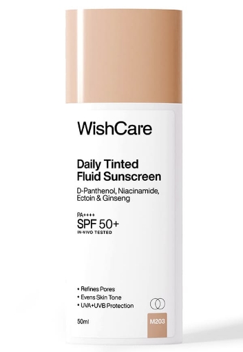 Wishcare Daily Tinted Fluid Sunscreen 50ML Shade M203