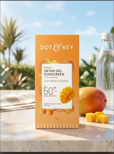 Dot & Key Mango Detan Gel Oil Free Sunscreen SPF 50+ PA+++ 50g