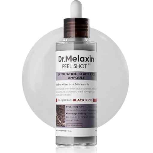 dr. melaxin peel shot black rice ampoule
