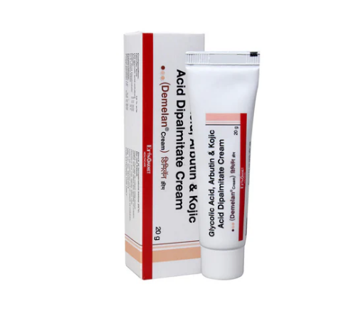 Demelan Glycolic Acid and Arbutin & Kojic Acid Dipalmitate Cream 20g