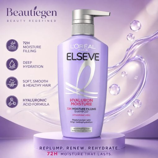 Loreal Paris Elseve Hyaluron Moisture 72H Moisture Filling Shampoo 400ml