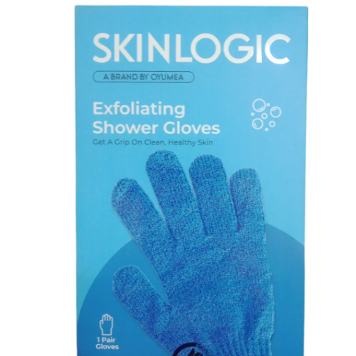 OYUMEA Bath and Body Exfoliating Body Gloves 1 Pair Blue