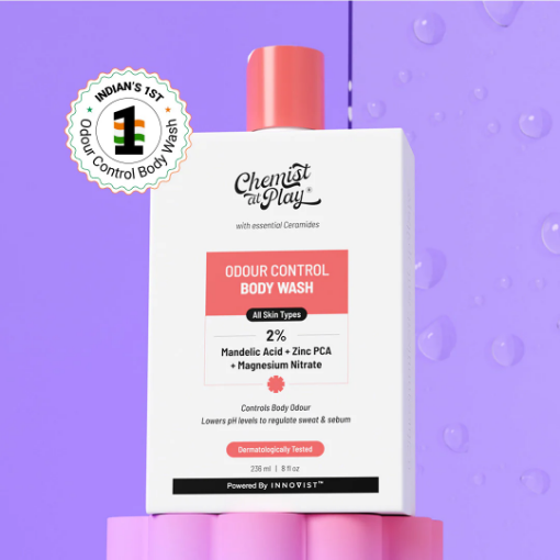 Chemist At Play 2% Mandelic Acid Odour Control Body Wash for Long Lasting Freshness - 236 ml